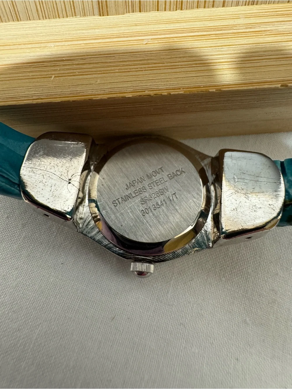 Avon Teal Crystal Accent Women's Watch (December Birthstone)